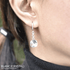 Aros colgantes Cadena con Cristal Swarovski®- Plata 925 y Rodio