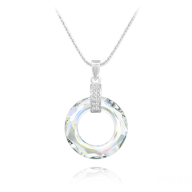 Collar Cosmic Ring con Cristal Swarovski®- Plata 925 y Rodio