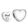  Charms Corazon Dad  Personalizado Plata 925