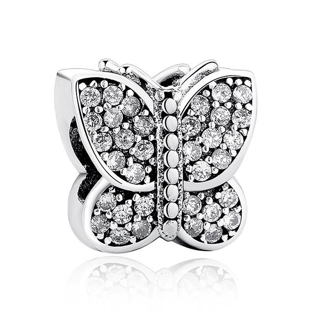 Butterfly Dream White Charms Plata 925 