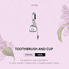 Charms Toothbrush Cup Colgante Plata 925