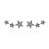 Aros de Plata 925 Triple Estrella