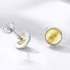 Aros Plata 925 Cristal Grande YE