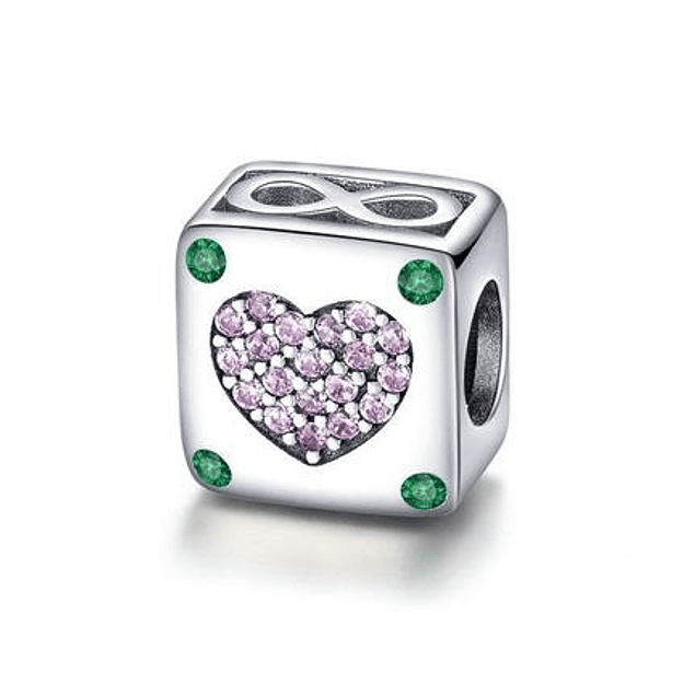 Love in Square Charm Plata 925