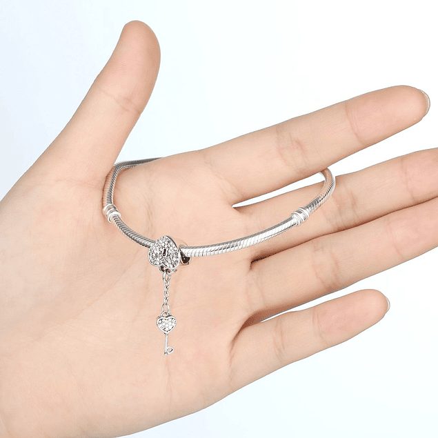 Love Key, Charms Colgante  Plata 925