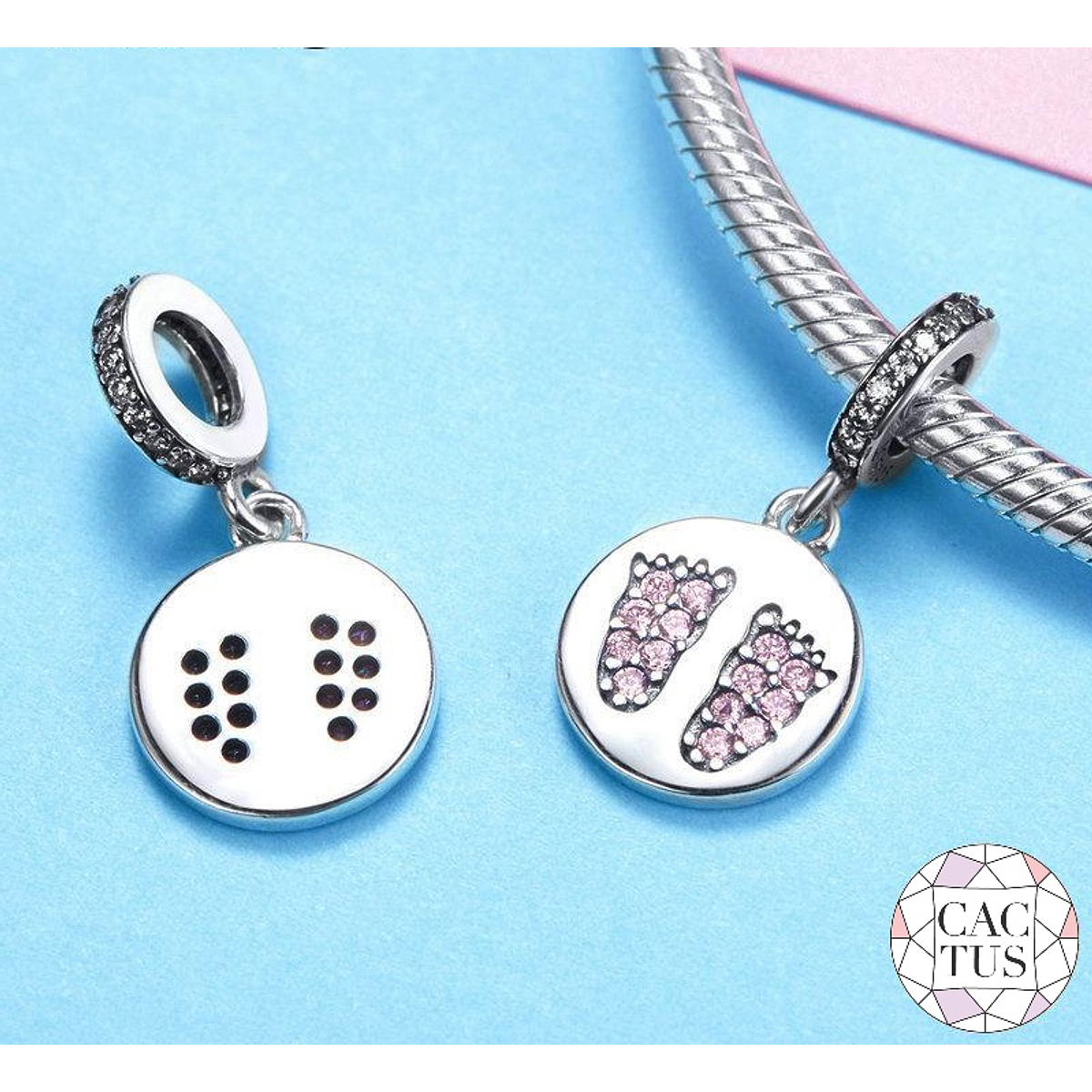 Lovely Baby Girl, Charms Colgante Plata 925