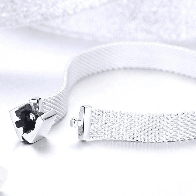 Pulsera Shine Plana, Plata 925 17 y 19cms