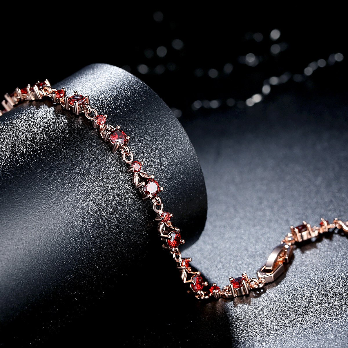 Pulsera Luxury con baño de oro rosado RD