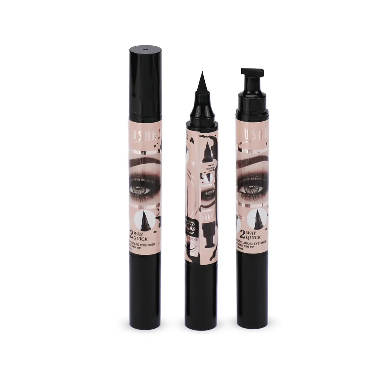 Ushas Delineador Felino 2 en 1 – Plumón Grueso + Stamping 1