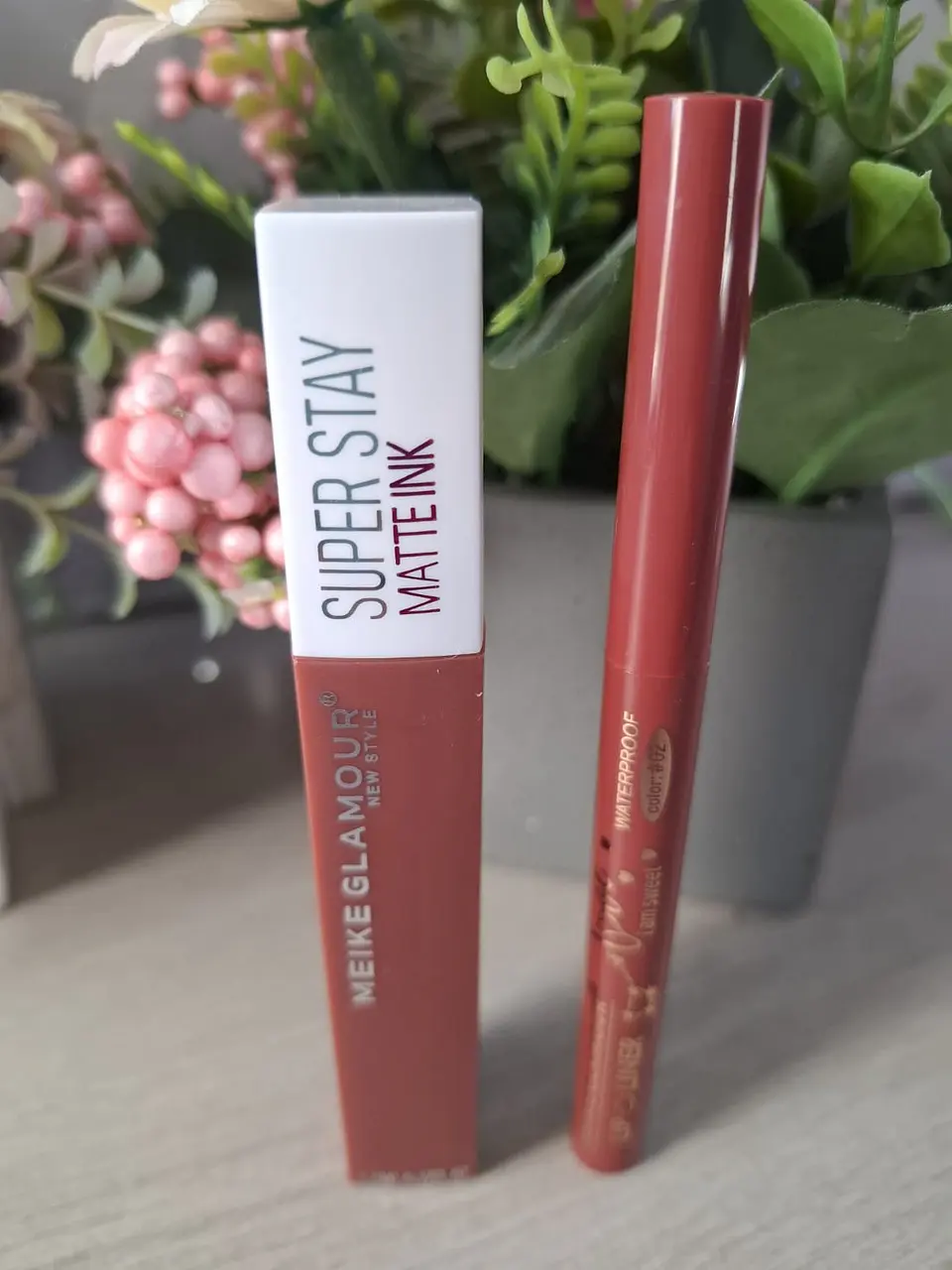 Labial Meik Glamour Dupe Matte Ink + Delineador Retráctil 3