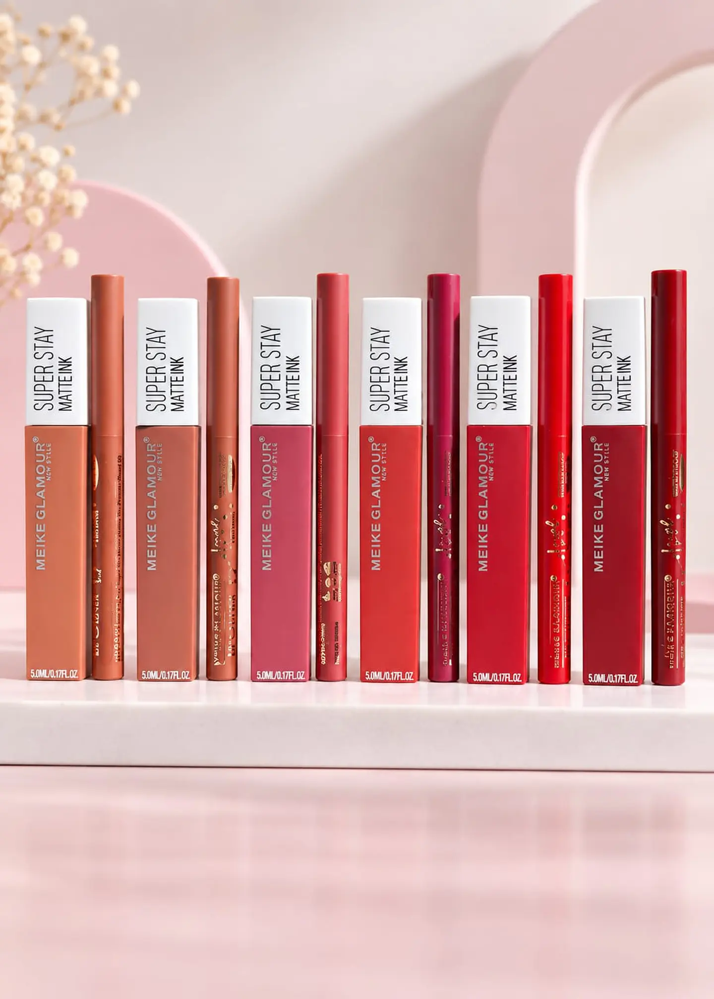 Labial Meik Glamour Dupe Matte Ink + Delineador Retráctil 1