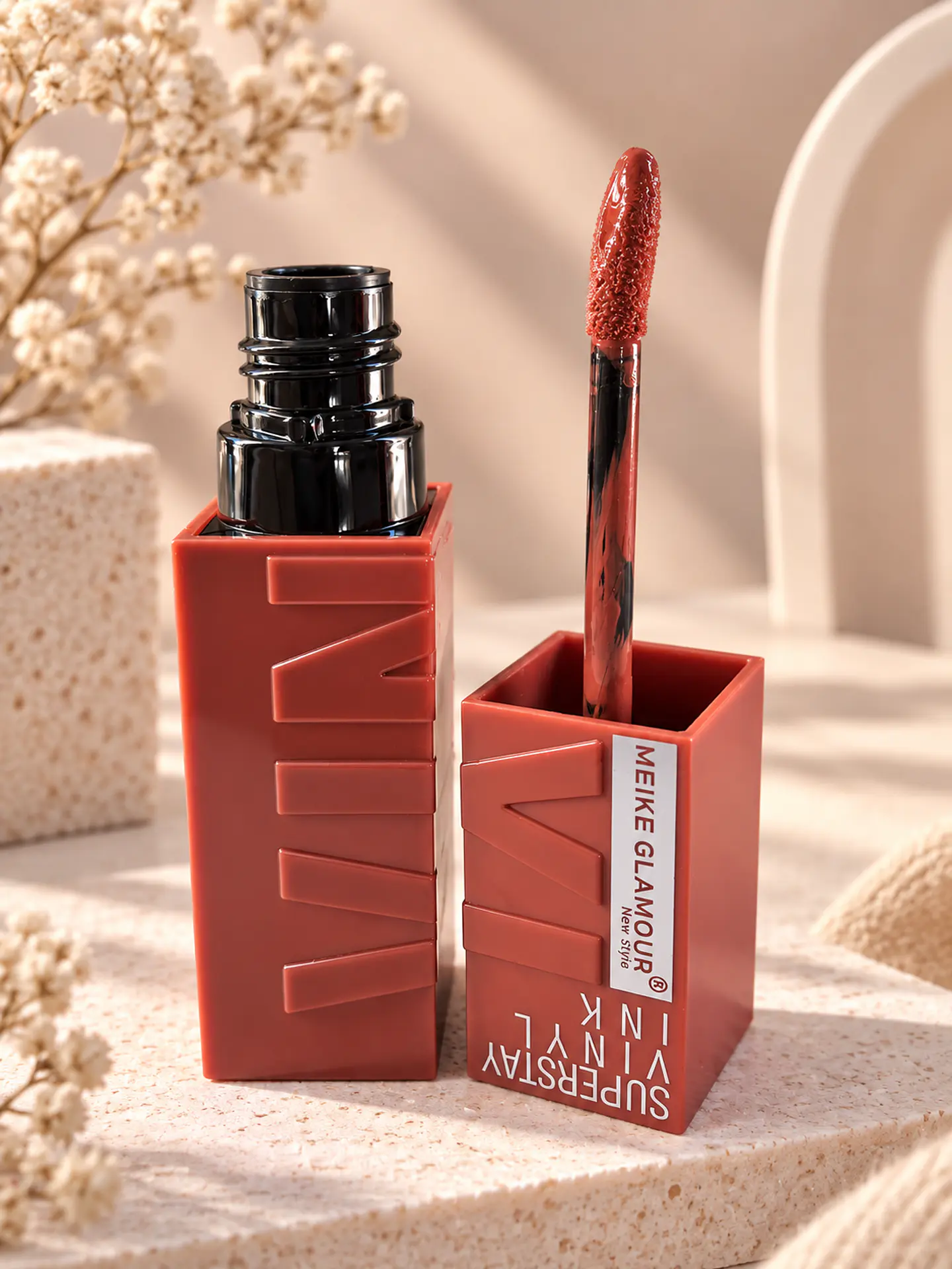 Labial Meik Glamour Dupe Vinyl de Larga Duración 4