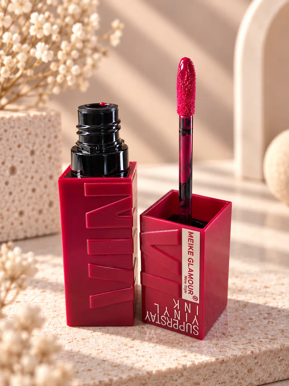 Labial Meik Glamour Dupe Vinyl de Larga Duración 8