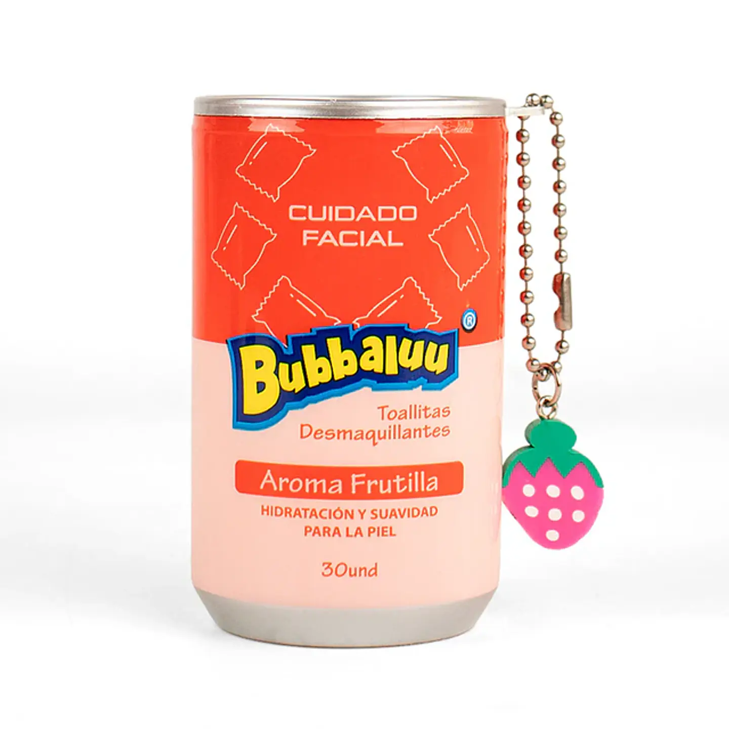 Toallas Desmaquillantes Bubbaluu en Tarro Frutilla 30 Unidades 1
