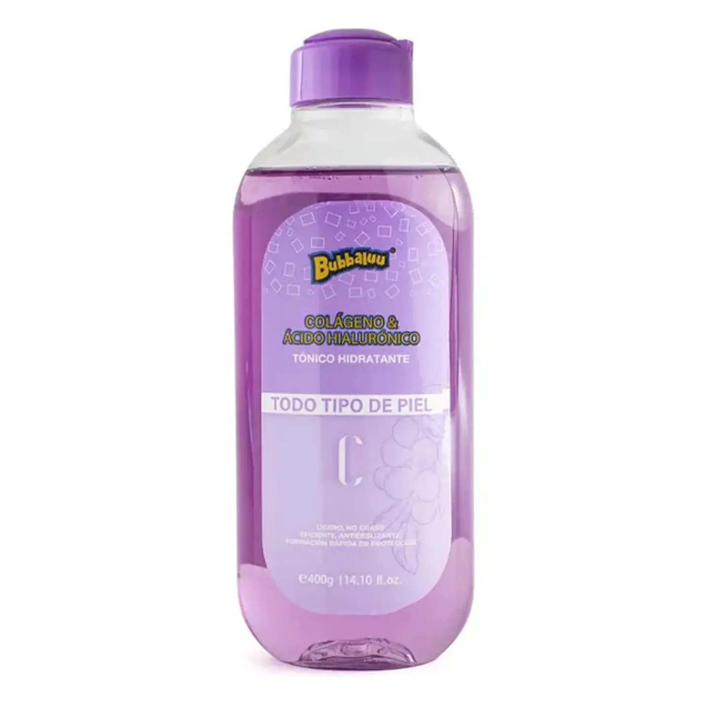 Tónico Hidratante Bubbaluu Colágeno y Ácido Hialurónico 400 ml 1
