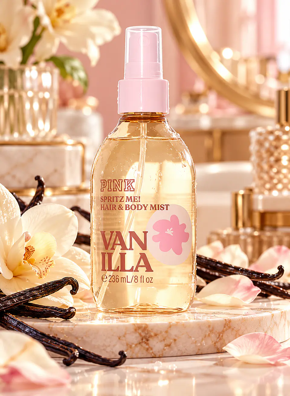 Body Mist y Perfume para Cabello Pink Victoria's Secret Vainilla 236 ml 1