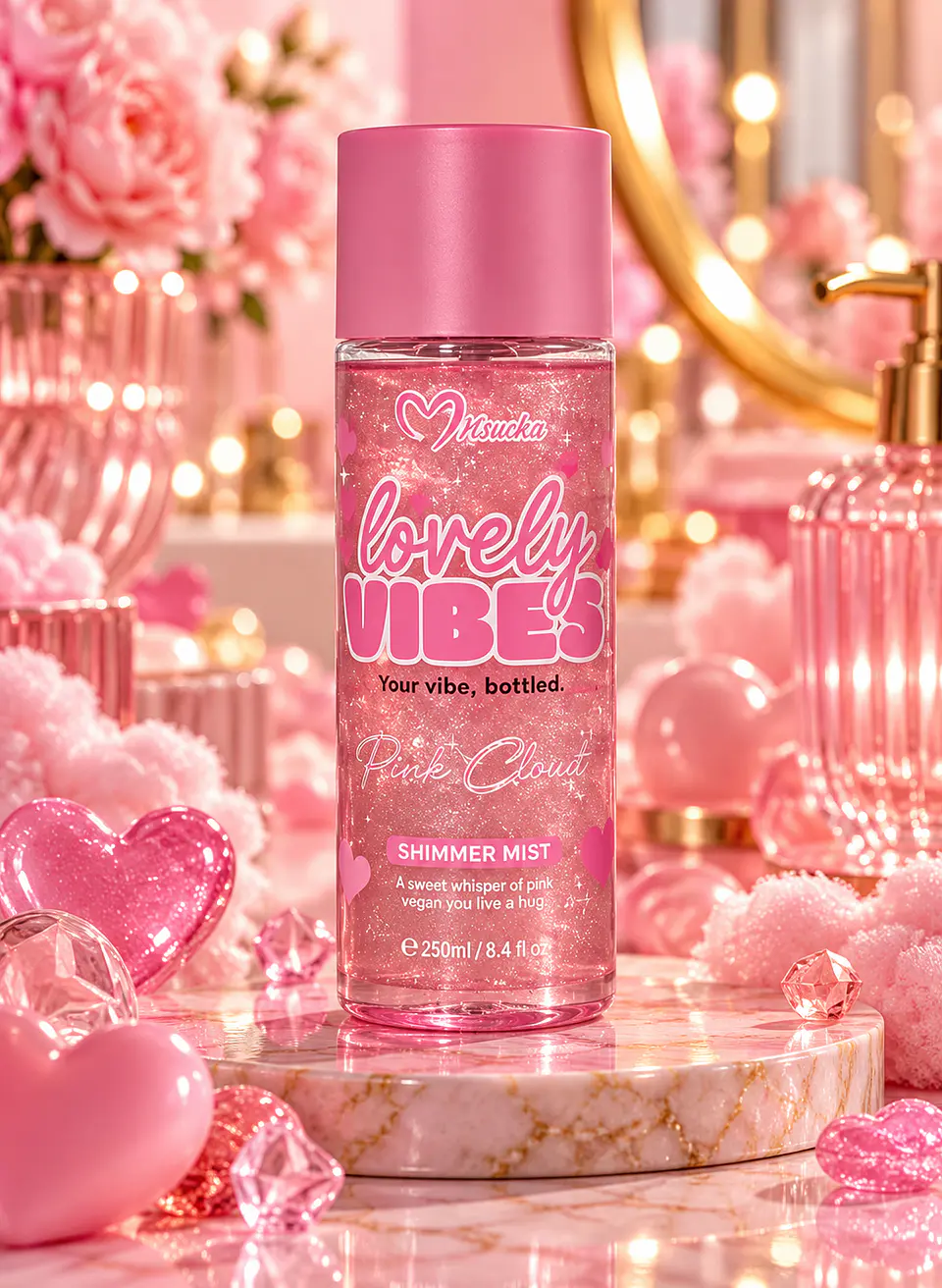  Misucka - Lovely Vibes Pink Cloud Desodorante Body Spray 250ml 1