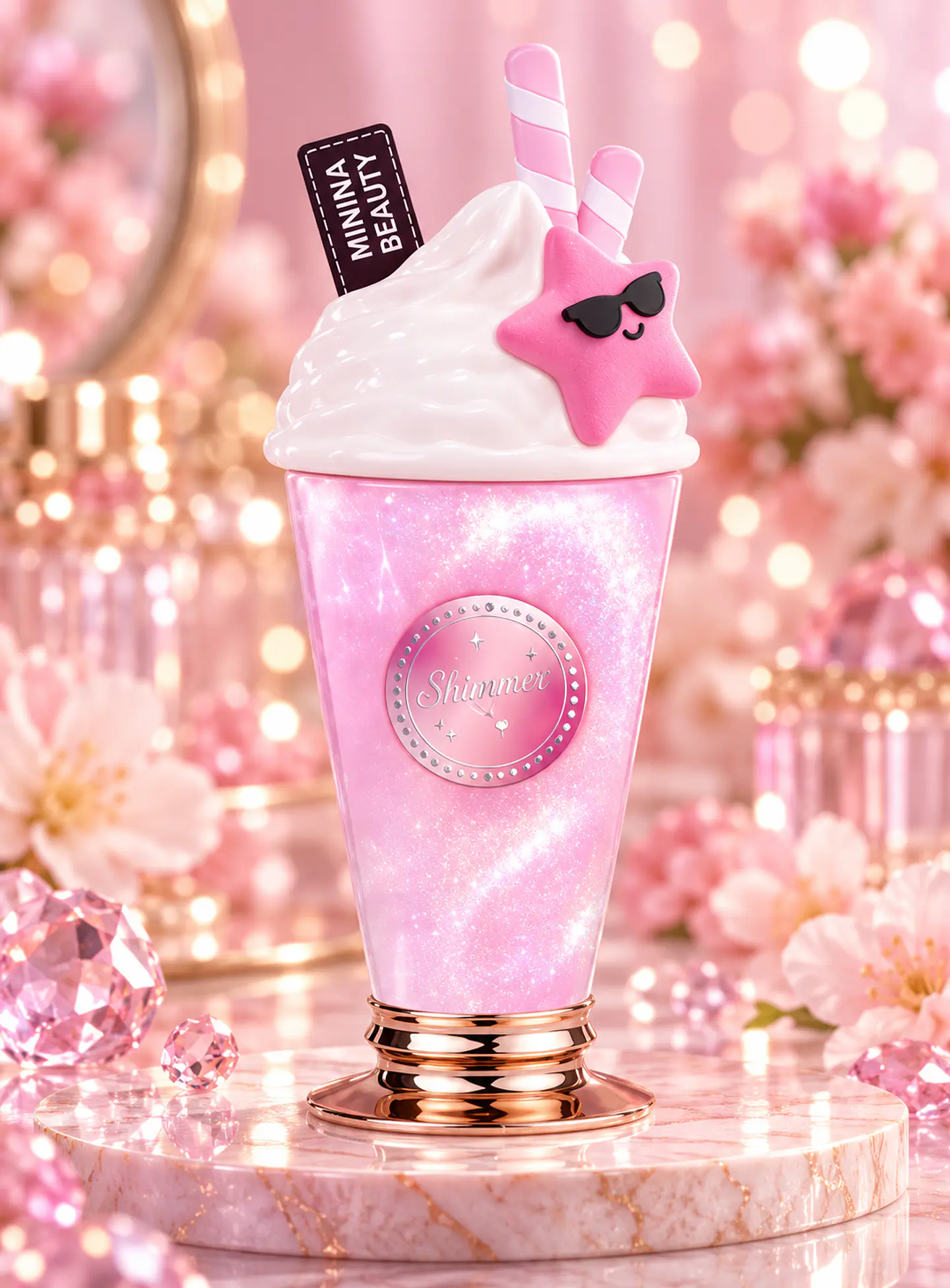 Perfume Dupe Yum Yum Shimmer Rosa 200 ml – Fragancia con Brillo 1