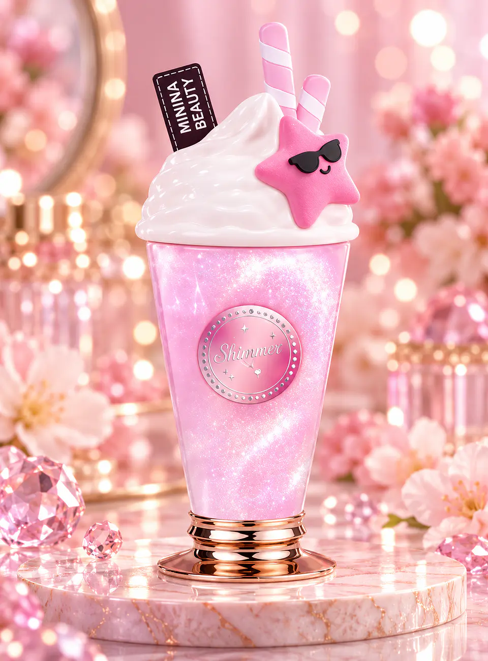 Perfume Dupe Yum Yum Shimmer Rosa 200 ml – Fragancia con Brillo 1
