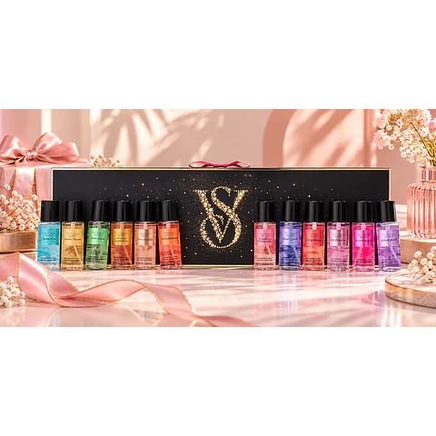 Set de Lujo Victoria’s Secret 12 Unidades de 75 ml – Caja Negra