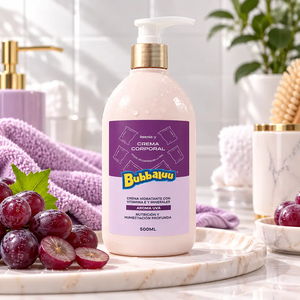 Loción Corporal Bubbaluu 500 ml – Aroma Uva 1