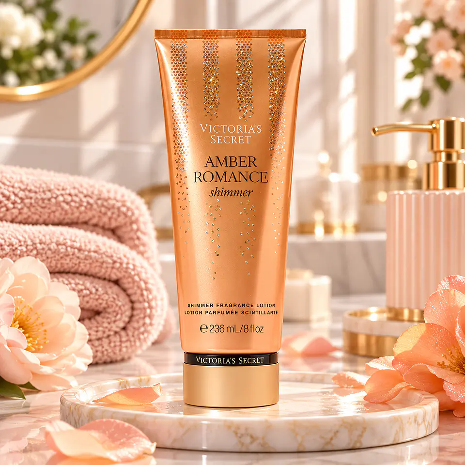 Loción Corporal Victoria's Secret Amber Romance Shimmer 236 ml 1