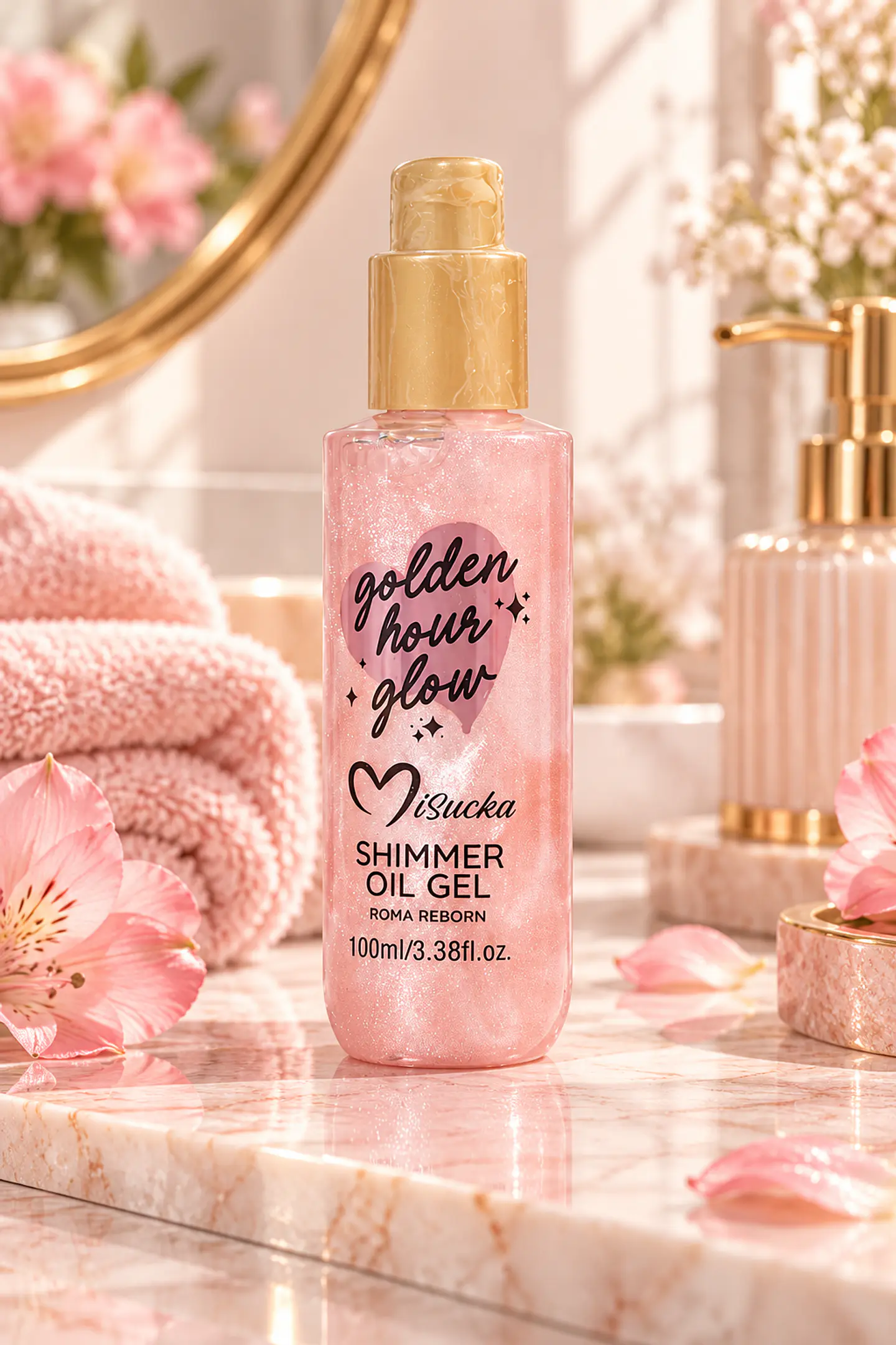 Aceite Corporal con Shimmer Misucka 100 ml – Roma Reborn 1