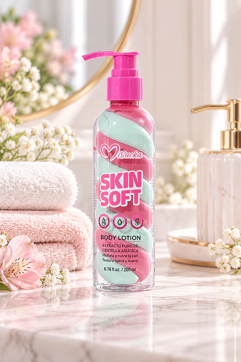 Loción Corporal SKIN SOFT de Misucka con Extracto de Centella Asiática – 200 ml
