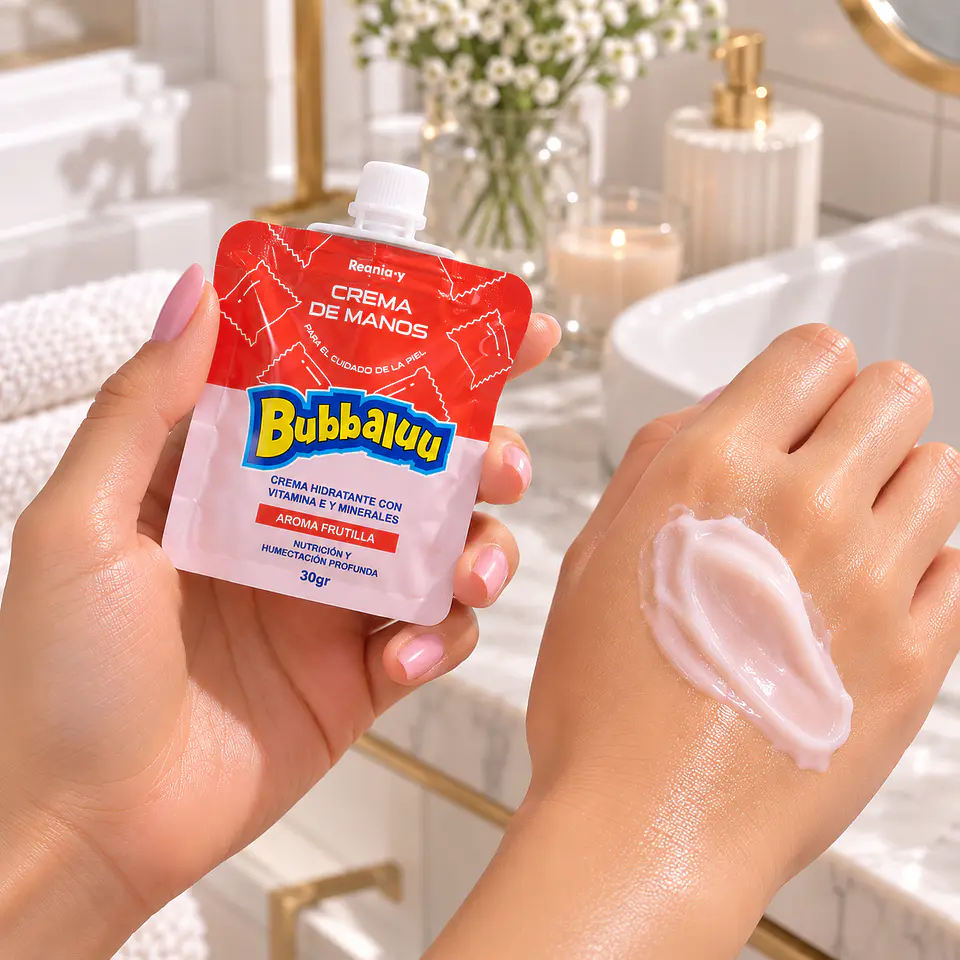 Crema de Manos Bubbaluu 30 g – Aroma Frutilla 1