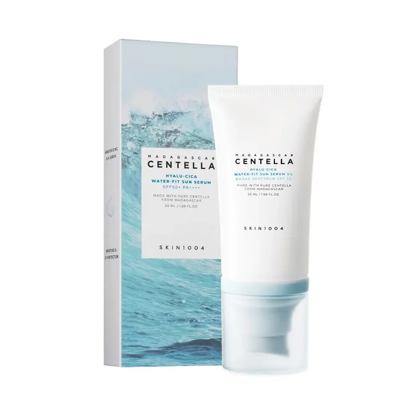 Protector Solar Facial SKIN1004 Madagascar Hyalu-Cica Sun Serum Water-Fit SPF 50 – 50 ml 2