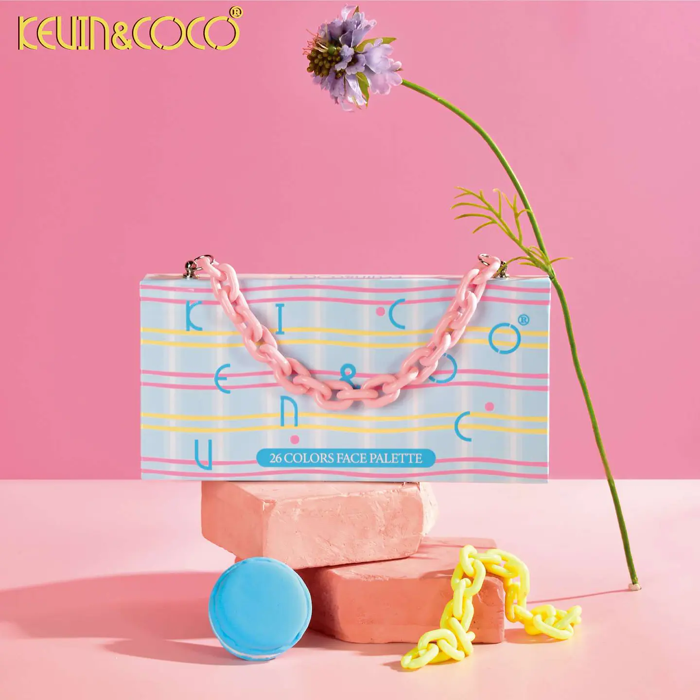Paleta de Sombras 26 Colores Kevin & Coco – Diseño Cartera 1