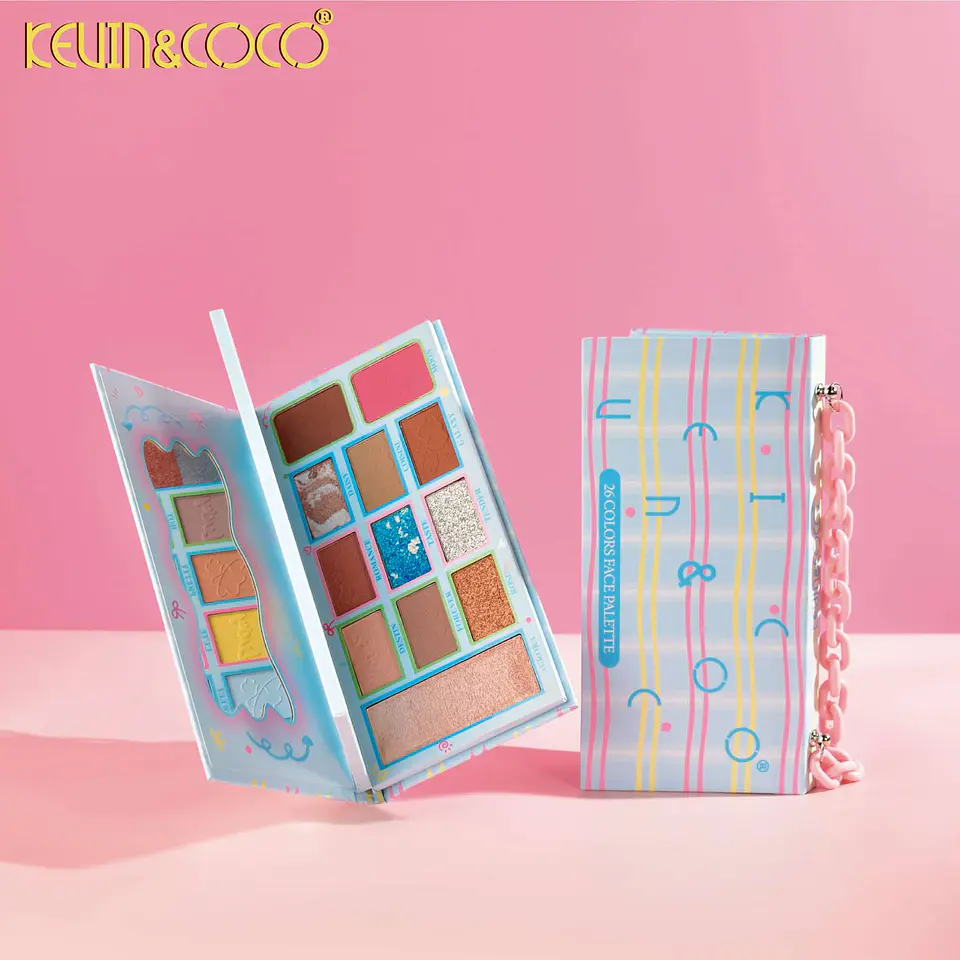 Paleta de Sombras 26 Colores Kevin & Coco – Diseño Cartera 2