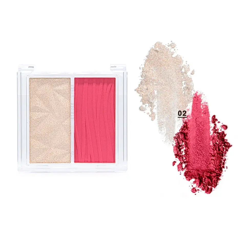 Cheek Duo Rubor e Iluminador FLAMENCO 3