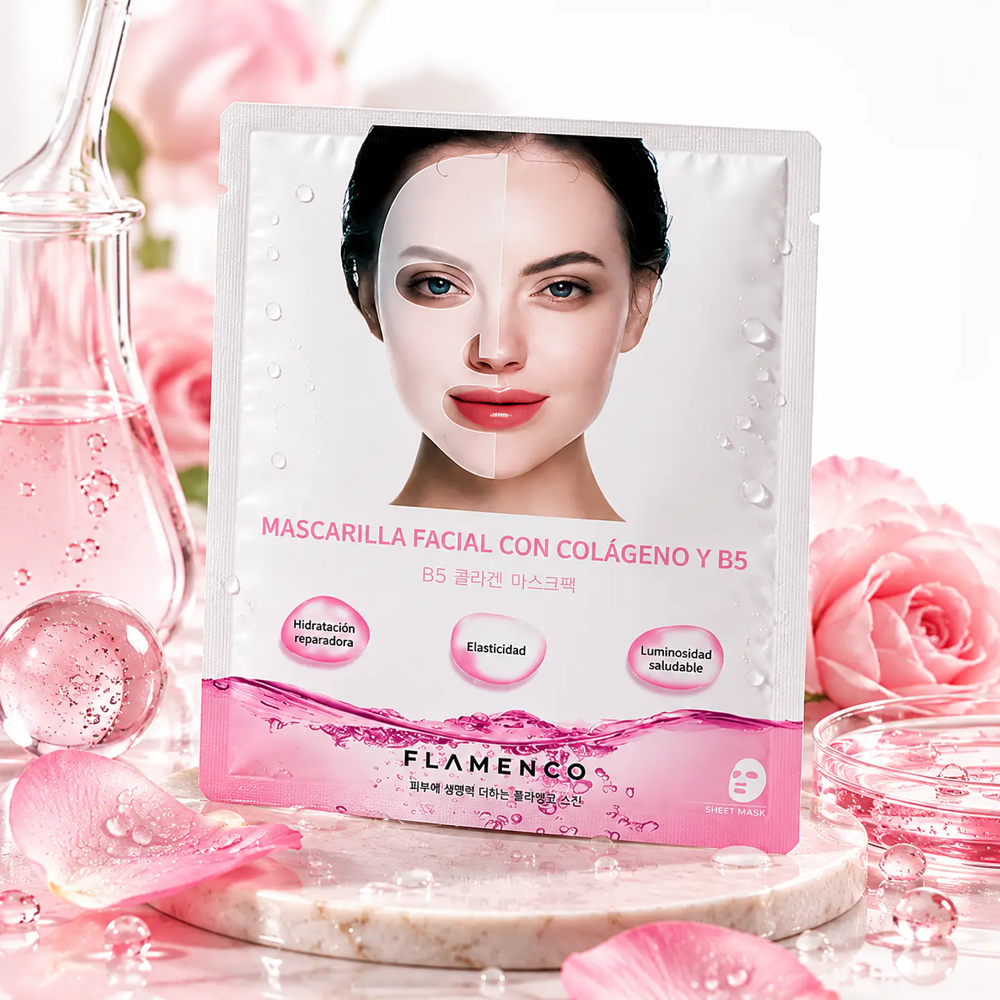 mascarilla facial con Colágeno y B 1