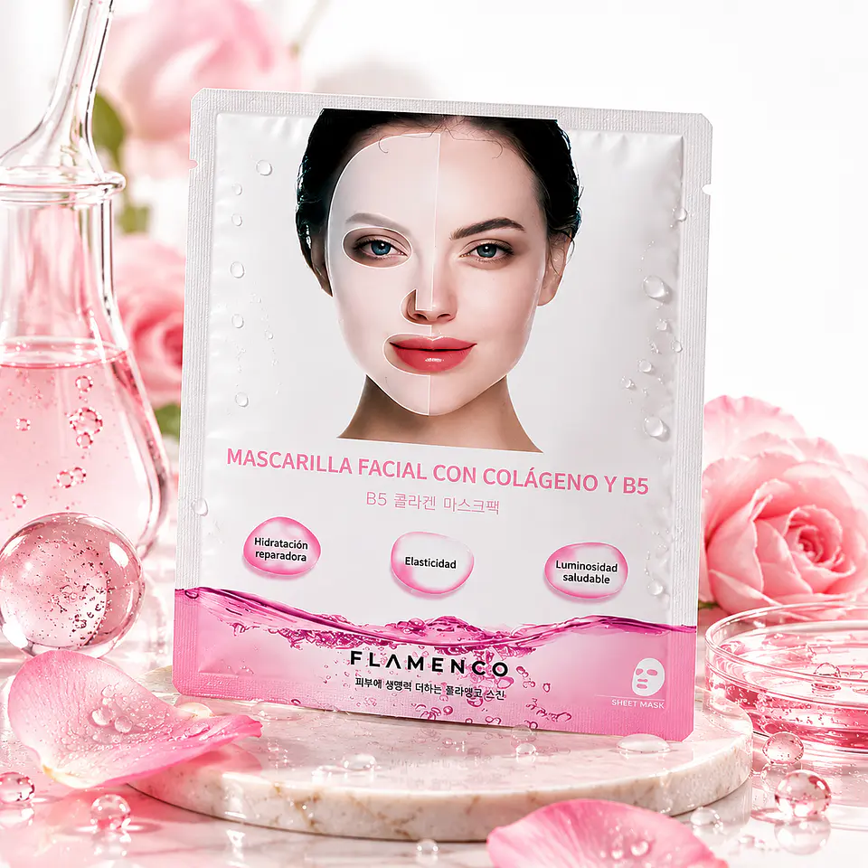 mascarilla facial con Colágeno y B 1