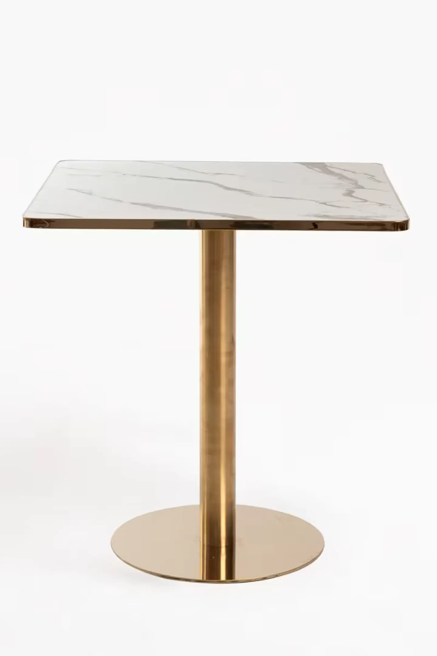 Mesa Golden White 70x70 cm 2