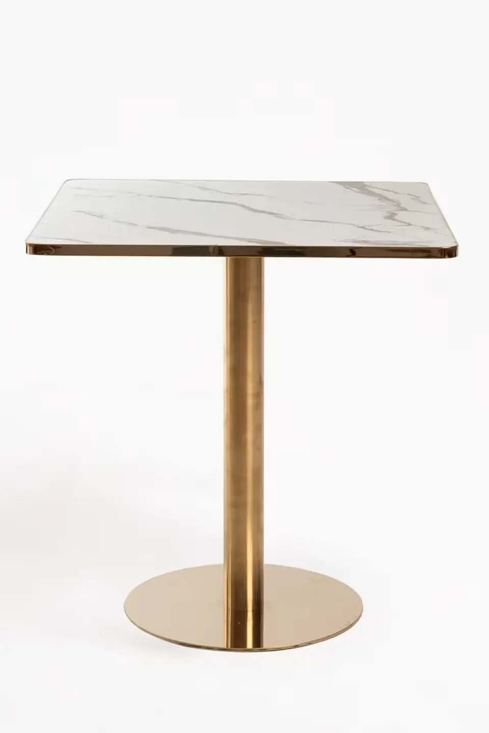 Mesa Golden White 70x70 cm 2