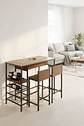 Conjunto Mesa alta Bar com Bancos - Thumbnail 1