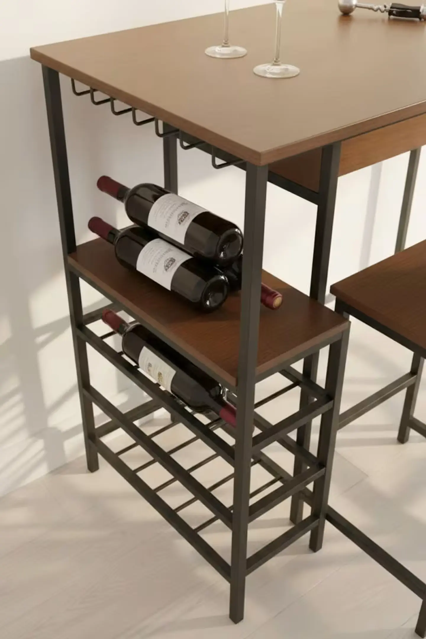 Conjunto Mesa alta Bar com Bancos 2