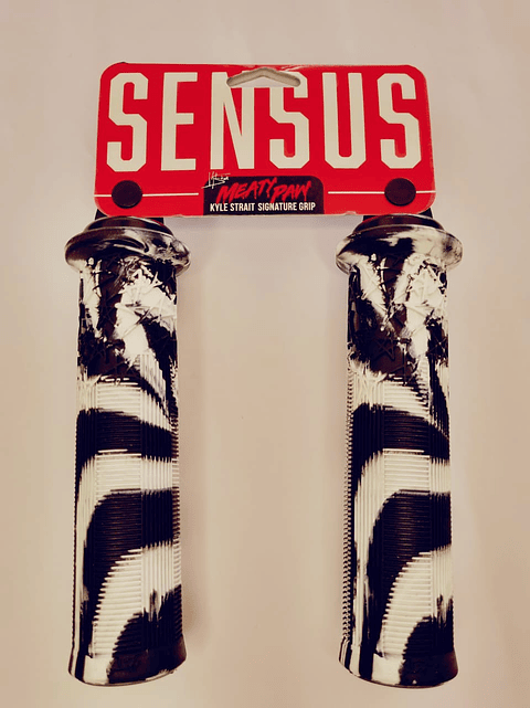 Puños SENSUS Meaty Paw Lock On - Kyle Strait Signature Zebra