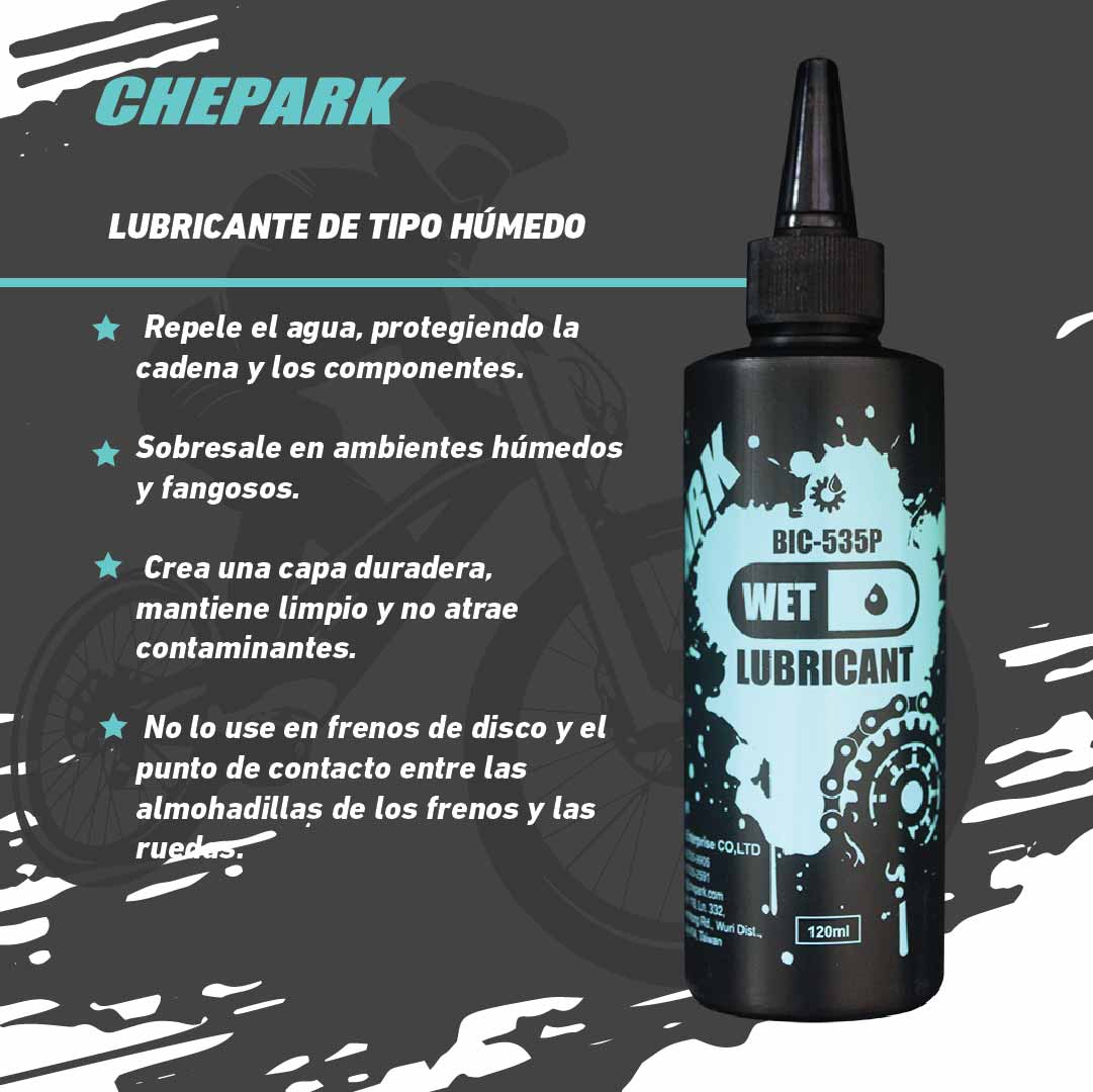 Lubricante Chepark WET (Condición húmeda) BIC-535P  3