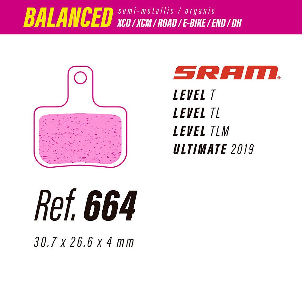 Pastillas LESS BRAKES 664 Balanced 3