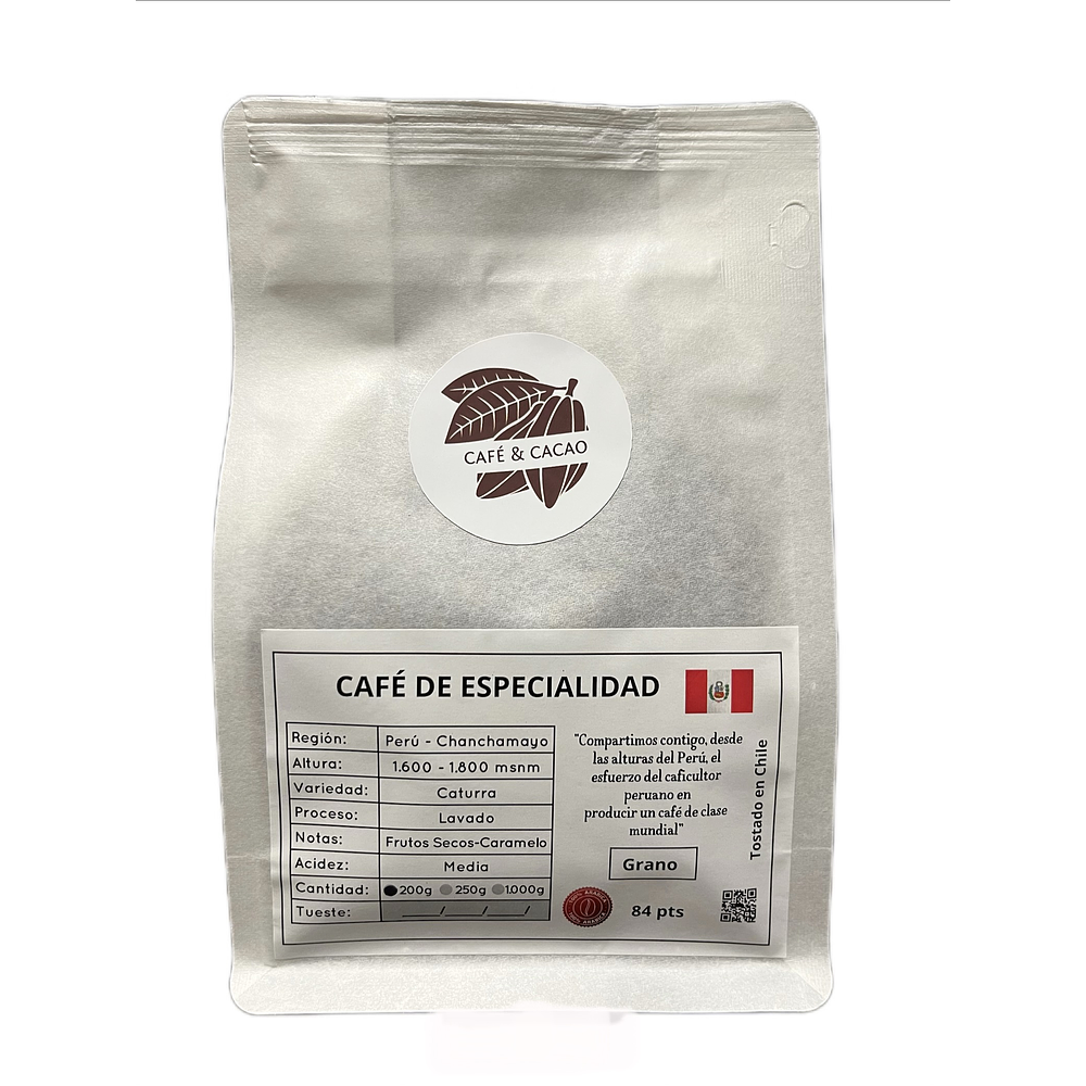 Cafe de grano entero Perú 200 g