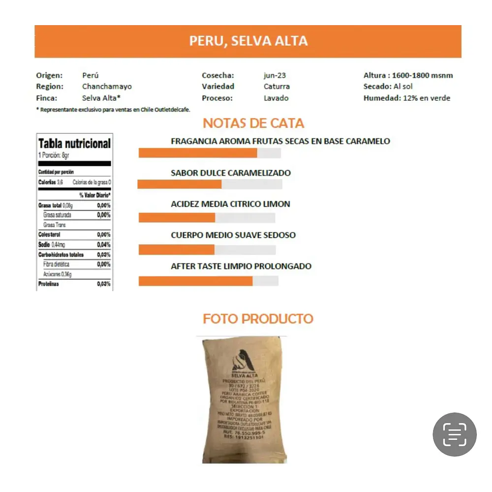 🔥🔥Café de grano entero Perú 1 kg.  (envío gratis) Código: SEPASOELFRIO