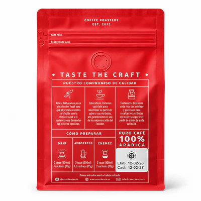 Café  de grano molido balanceado 340 g