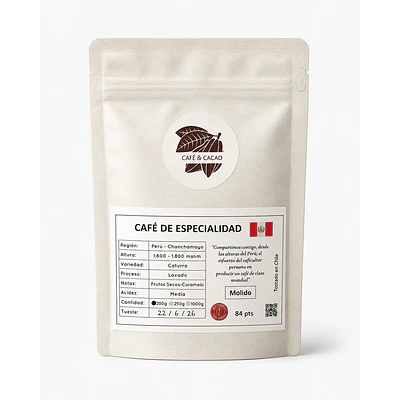 Cafe de grano molido Perú 200 g