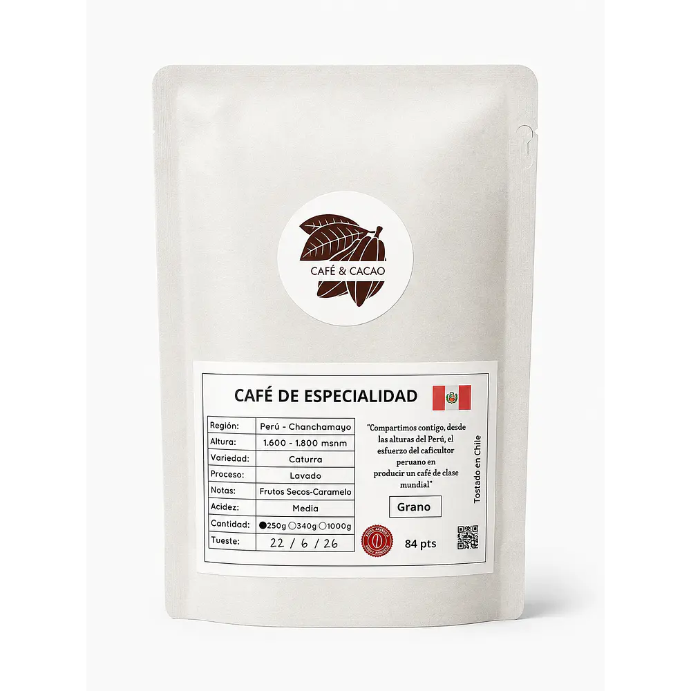Café de grano entero Perú 250 g
