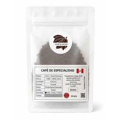 Cafe de grano entero Perú 200 g