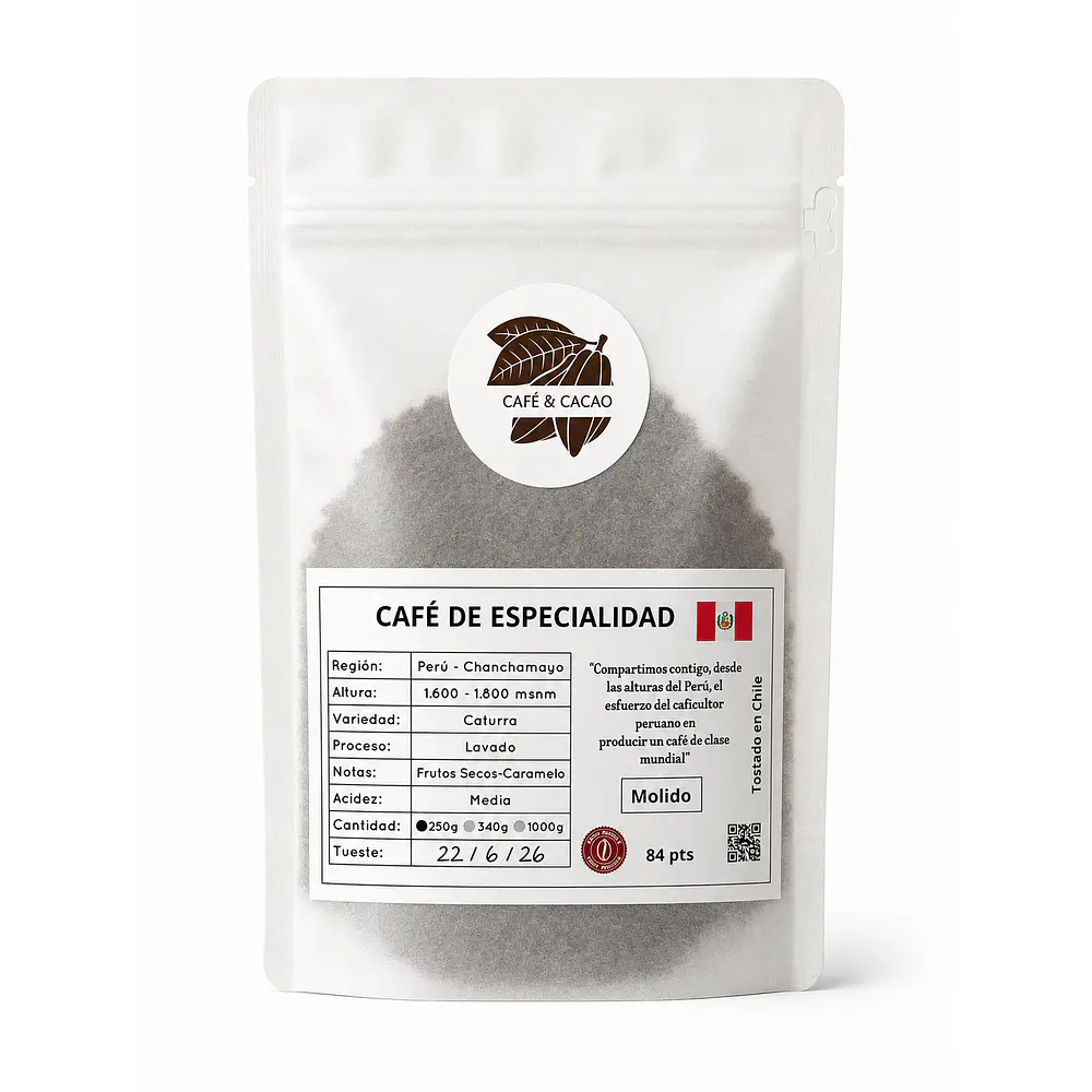 Café de grano molido Perú 250 g