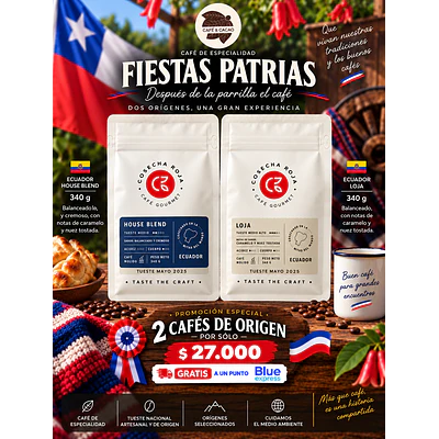 Duo mitad del mundo. 680 g de café gourmet.